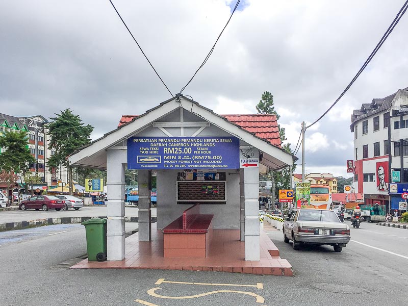 taxi rate in brinchang, cameron highlands, malaysia