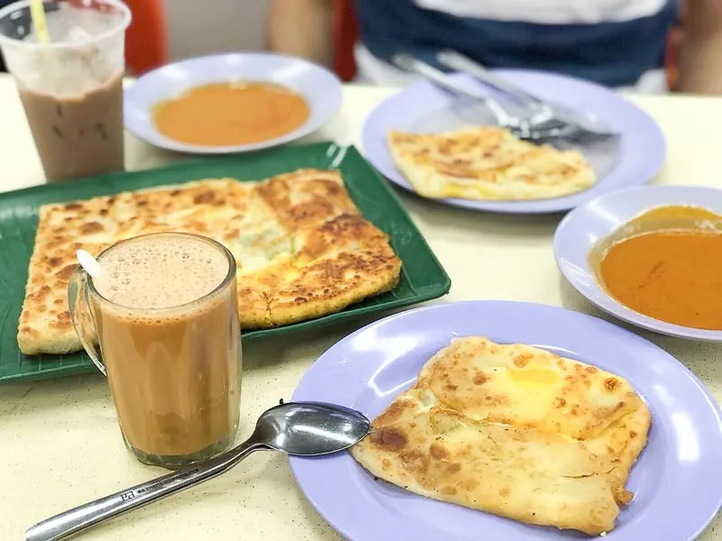 Trevallog favourite food in Singapore - roti prata house