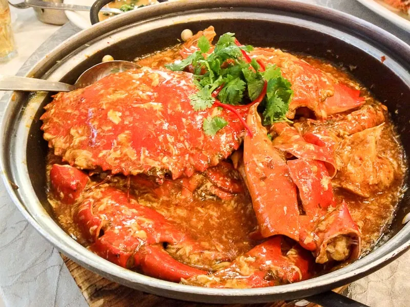Trevallog favourite food in Singapore - chilli crab jumbo seafood restaurant