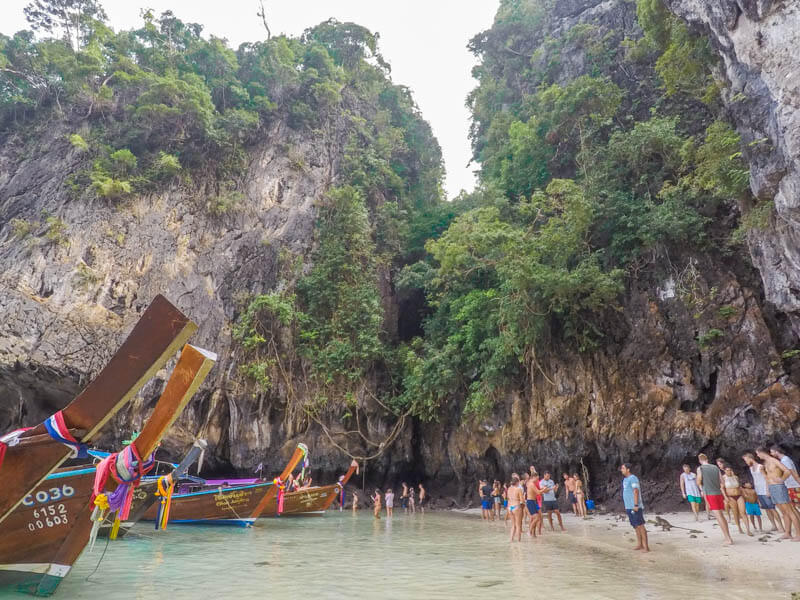  Crowded Monkey Beach - Phi Phi Le - phi phi island snorkelling tour