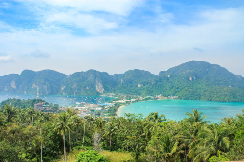 At Phi Phi Viewpoint 2 - 24 Hours Itinerary in Phi Phi Islands