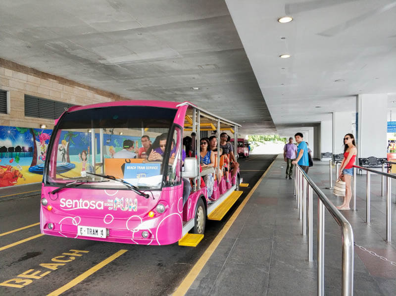 MegaZip Sentosa - How to go with beach tram