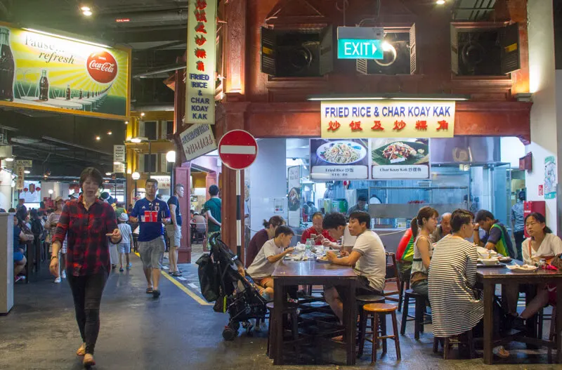 Eating in Sentosa - Malaysian Food Street 