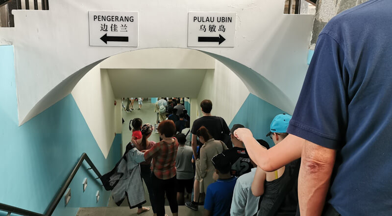 How to go to Pulau Ubin - 7. queue for the ferry