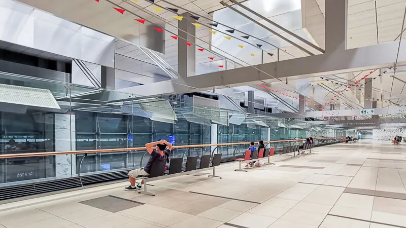 Changi Airport Singapore - Viewing Mall at Terminal 3