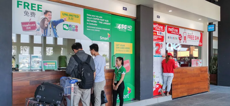 Arriving at Siem Reap Airport - SIM Card (1)