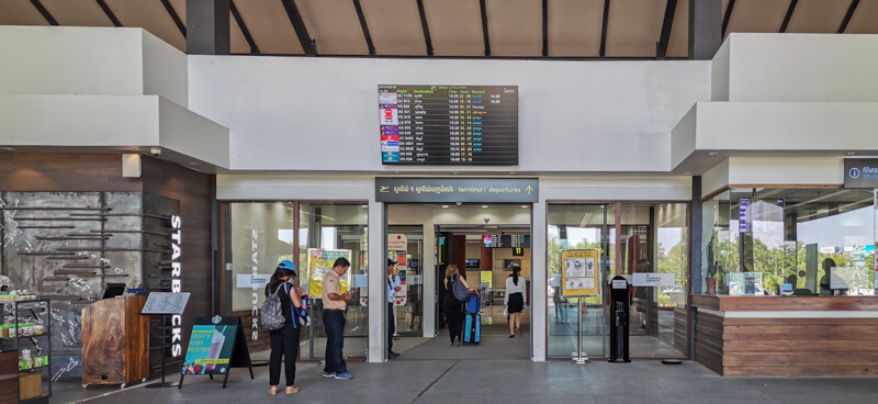 Flying out of Siem Reap Airport - International terminal departure