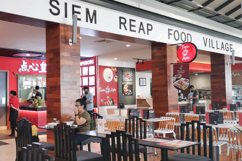 Siem Reap Airport Food - Siem Reap Food Village - Dim Sum Emperors, Taste of Asia at airside, after immigration