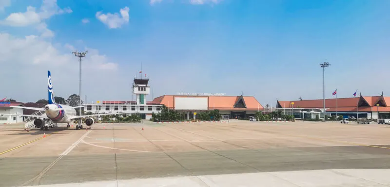 Siem Reap International Airport - runway and terminal building
