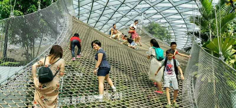 Sky Nets Walking - Jewel Canopy Park at Changi Airport Singapore