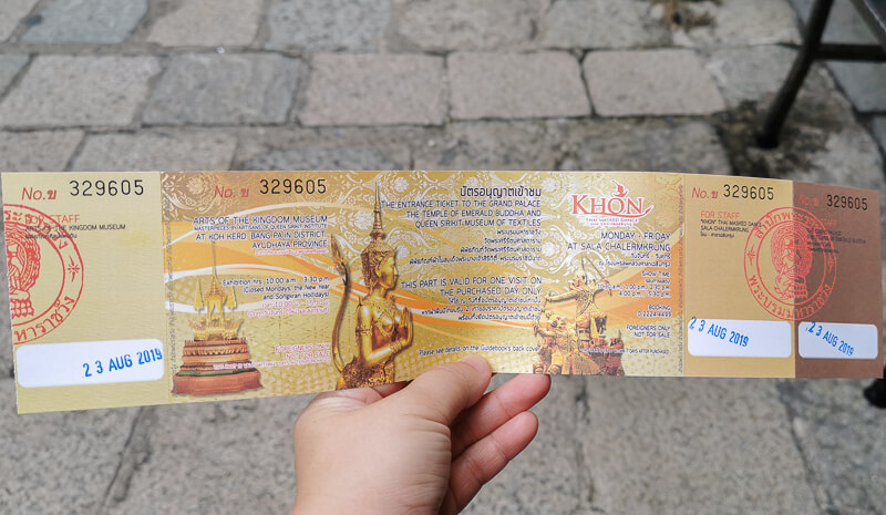 Bangkok Grand Palace ticket