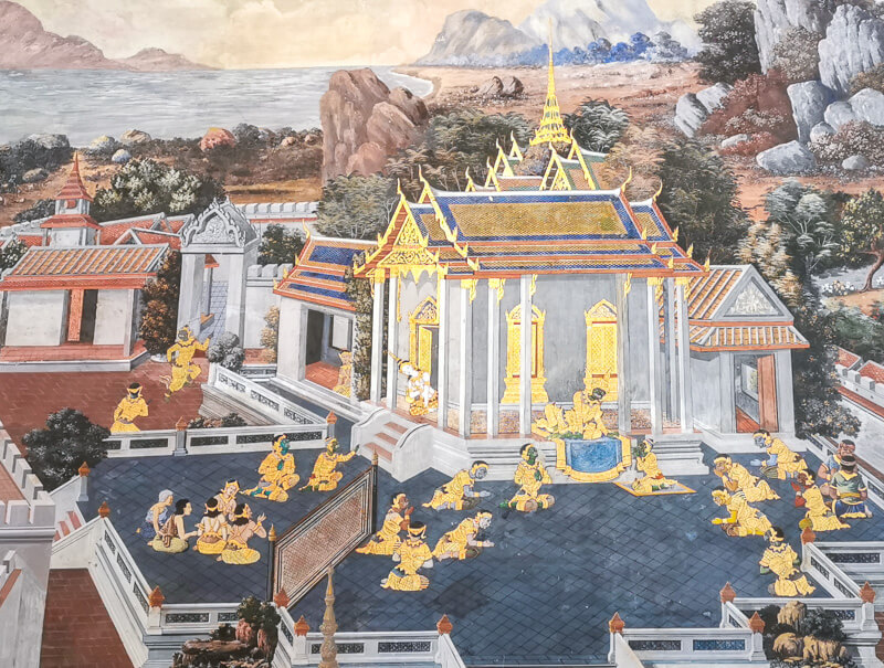  Bangkok Grand Palace painting