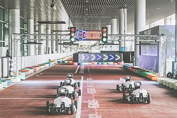 Christmas in Singapore 2020 - Changi Airport - Dino Kart