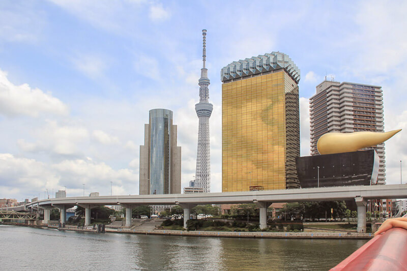 View of Tokyo Skytree from Sumida River