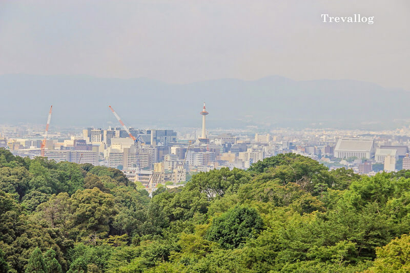 View of city from Kiyomizudera temple