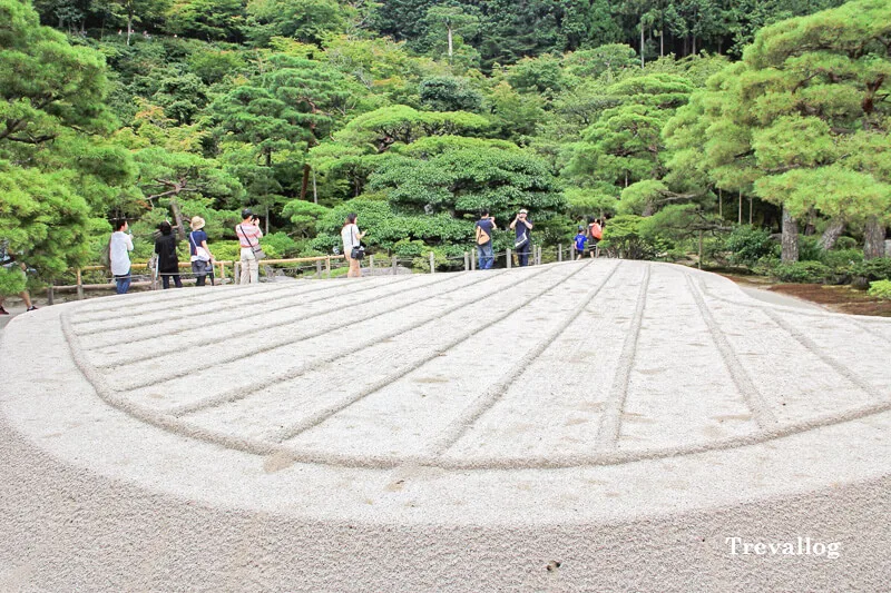 The sand garden at Ginkakuji Temple