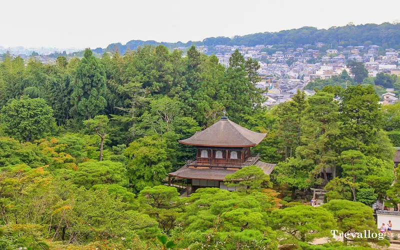 Top of Ginkakuji temple