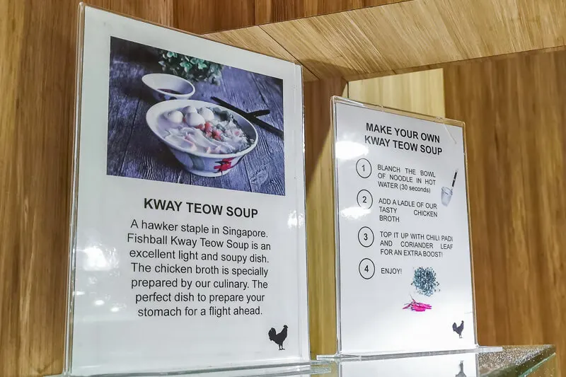 SATS Premier Lounge at Terminal 1 Changi Airport Singapore Food - Kway Teow Soup DIY station