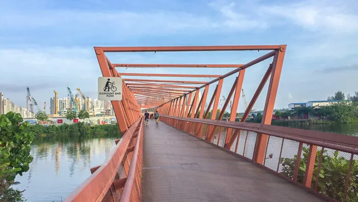 Running at Punggol Waterway Park, Singapore