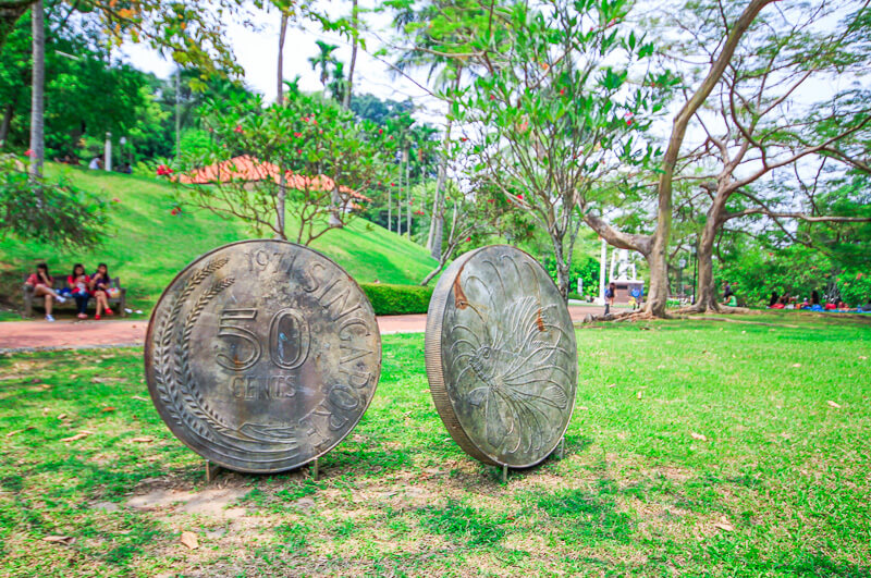 Running at Fort Canning Park, Singapore