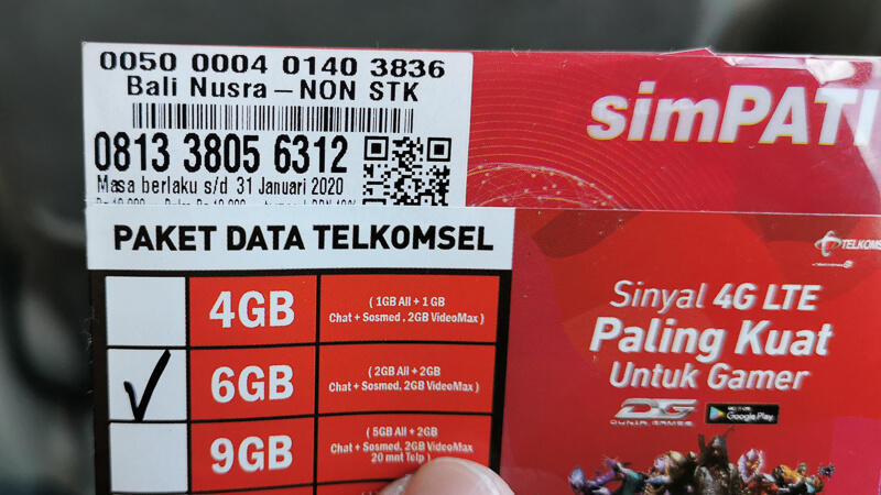 simpati telkomsel bali scam