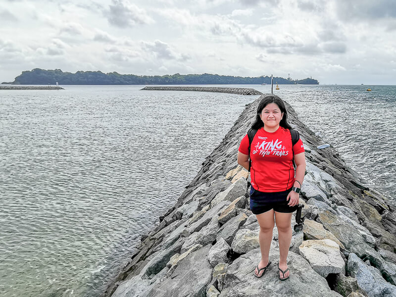 Sisters' Island Singapore - sea barrier rocks