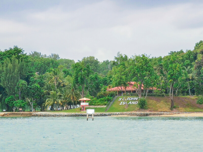 St John Island Singapore - seen from ferry 