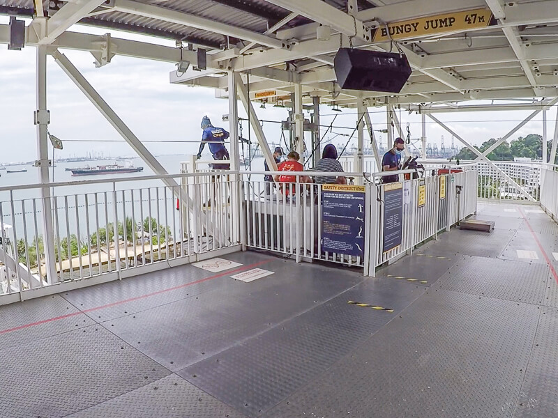 AJ Hackett Sentosa Singapore - Bungy jump area