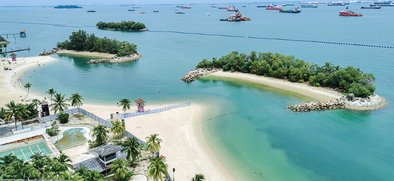 AJ Hackett Skybridge Sentosa Singapore - Siloso Beach