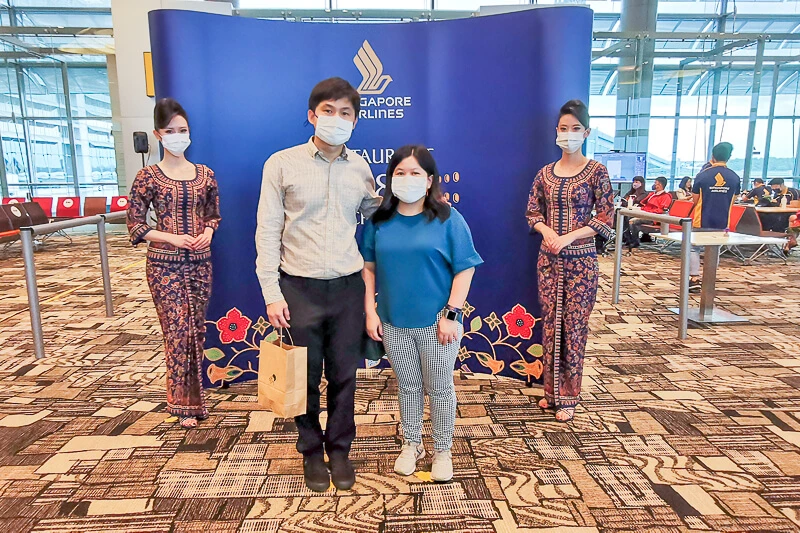 Photobooth at Singapore Airline Restaurant A380 Changi - Economy Clas
