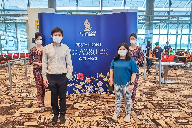 Photobooth at Singapore Airline Restaurant A380 Changi - Economy Clas