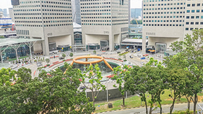 Conrad Centennial Singapore Review - Room (5) View of Suntec Fountain of Wealth