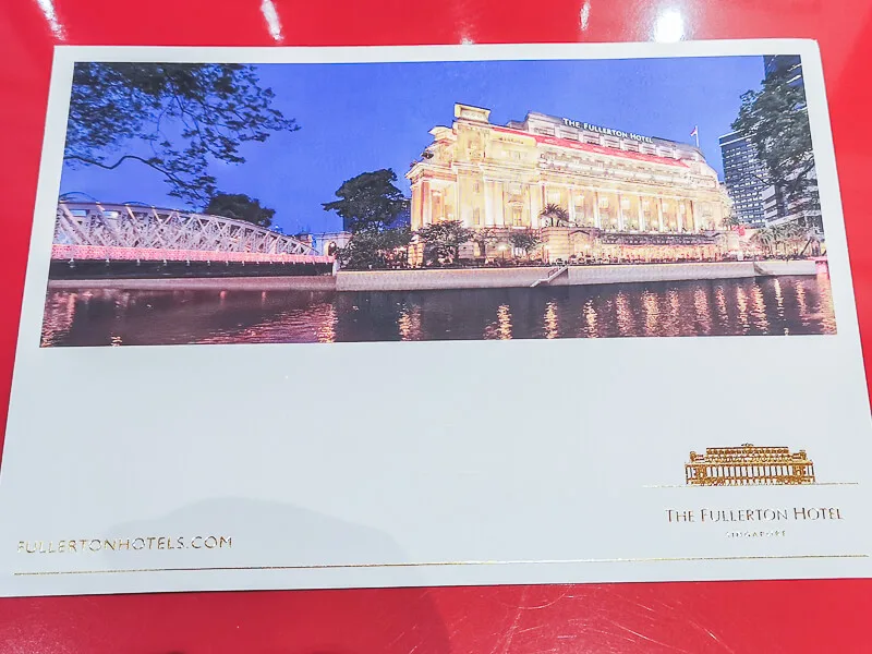 Fullerton Hotel Singapore Staycation Review - Fullerton Postcard