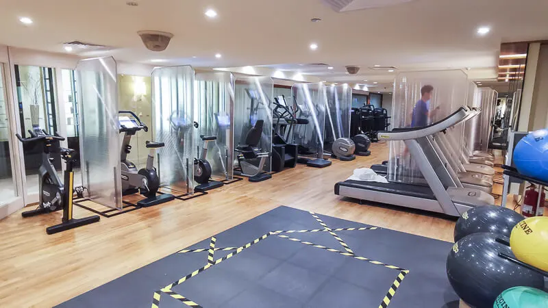 Fullerton Hotel Singapore Staycation Review - Gym