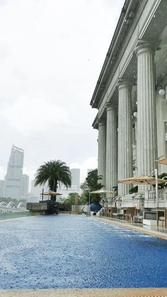 Fullerton Hotel Singapore Staycation Review - Infinity Pool