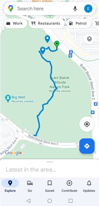 Bukit Batok Hillside Park - Download Trail Route Map - Step 3