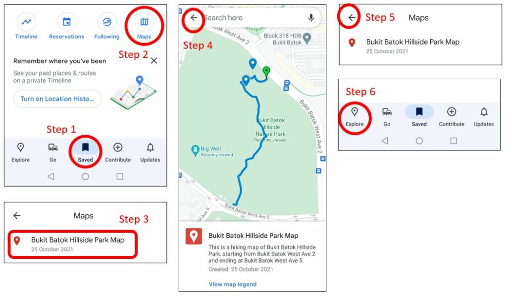 Bukit Batok Hillside Park - Download Trail Route Map - Step 5