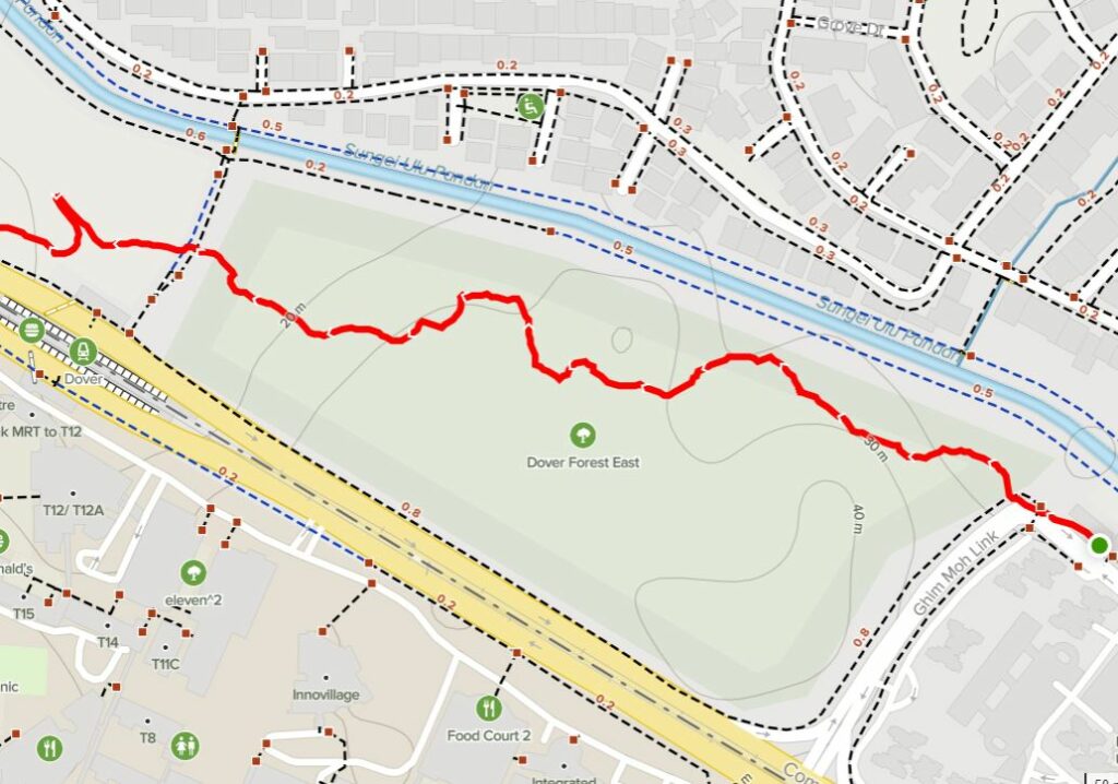 Possible Route 1 - Dover Forest East