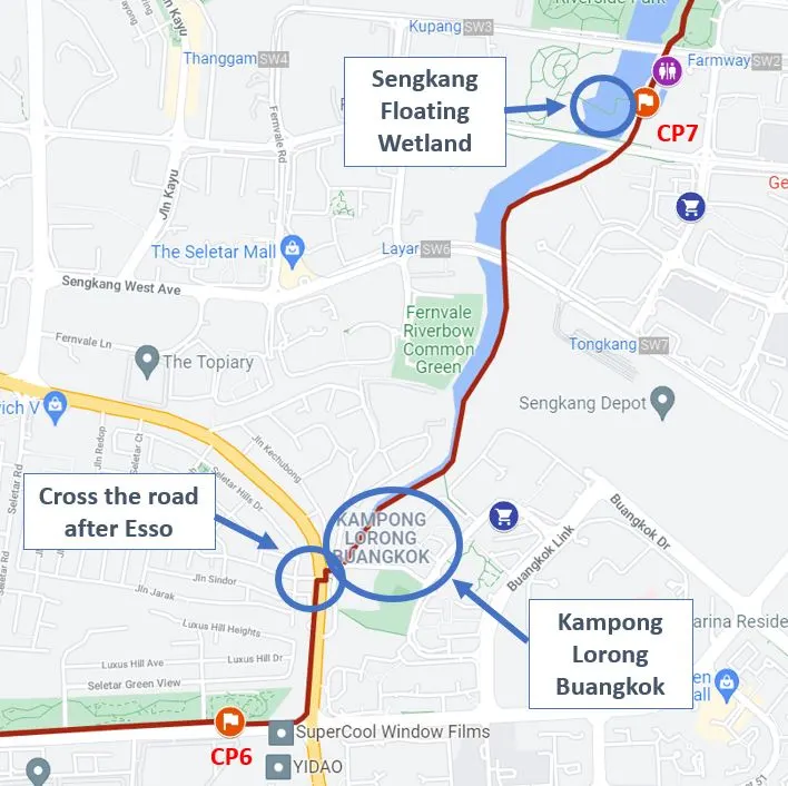 Coast to Coast Trail Singapore - Checkpoint Guide - CP6 to CP7