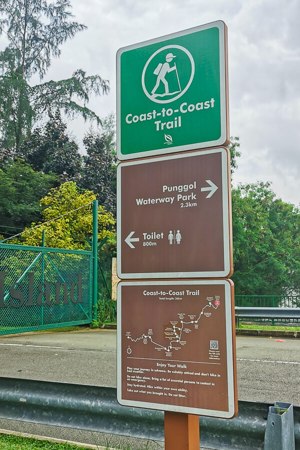 Coast to Coast Trail Singapore - Checkpoint Guide - CP8 to CP9 (4) - Signboard at CP9