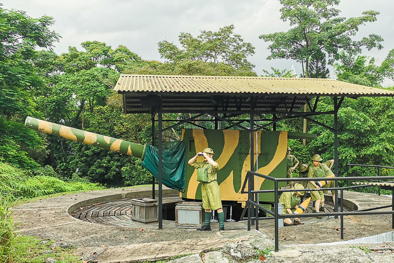 Fort Siloso at Sentosa Singapore - 6-inch battery gun