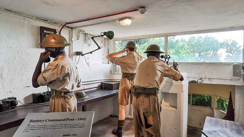 Fort Siloso at Sentosa Singapore - Battery Command Post