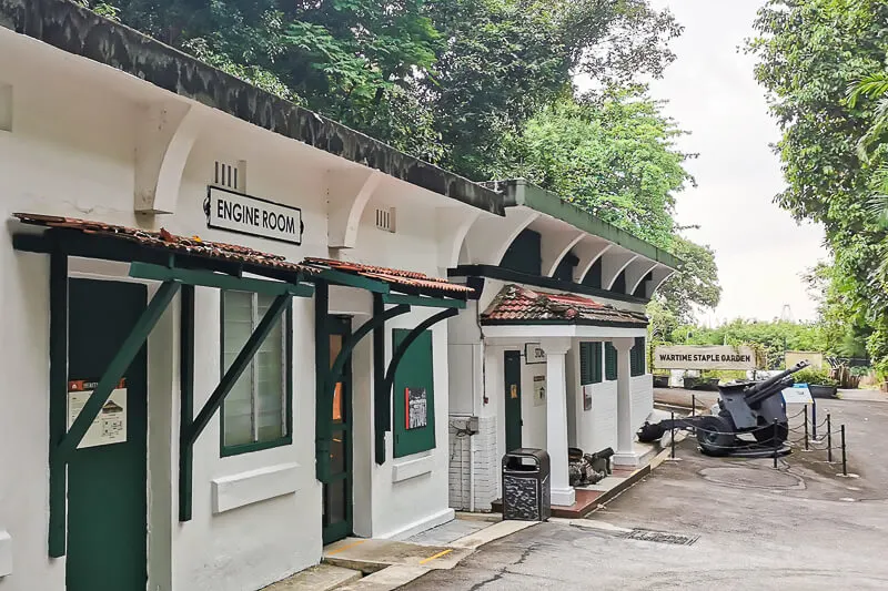 Fort Siloso at Sentosa Singapore - Engine Room and Store