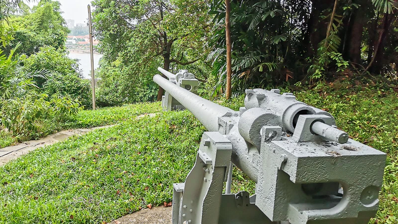 Fort Siloso at Sentosa Singapore - Guns of Sentosa