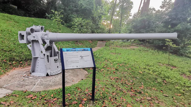 Fort Siloso at Sentosa Singapore - Guns of Sentosa