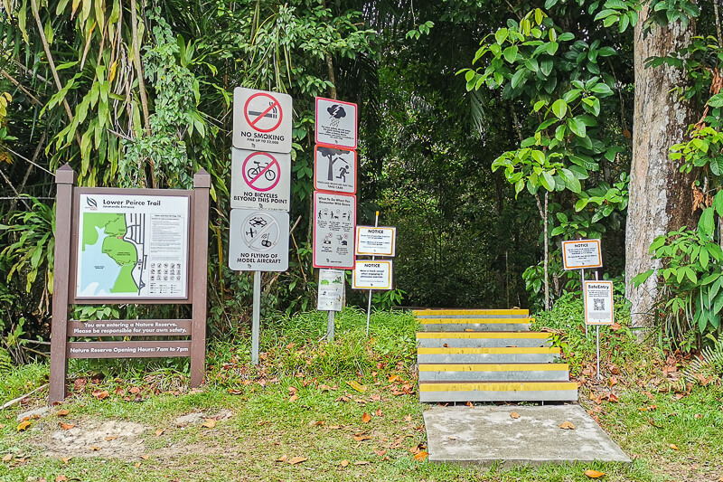 Lower Peirce Reservoir Singapore - Entrance 2 at Jacaranda Entrance