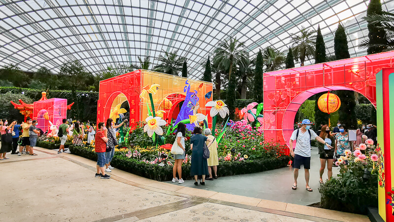 CNY 2022 Chinese New Year - Dahlia Dreams at Flower Dome Gardens by the Bay Singapore