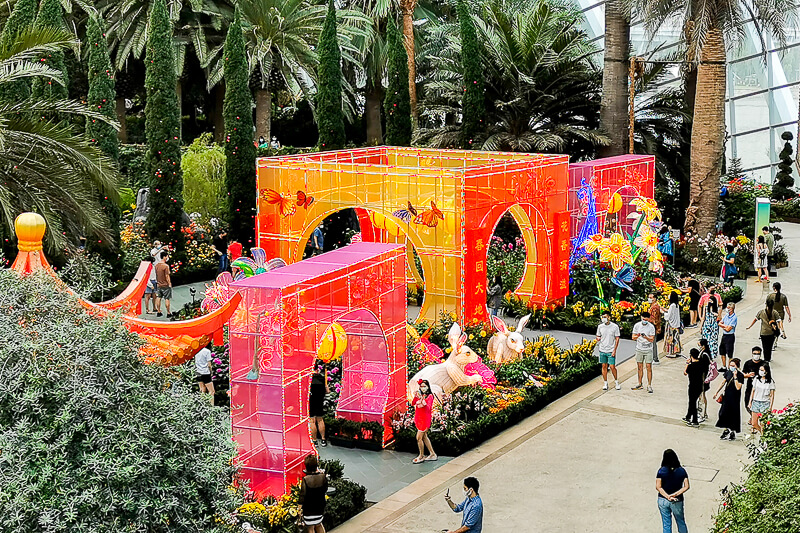 CNY 2022 Chinese New Year - Dahlia Dreams at Flower Dome Gardens by the Bay Singapore