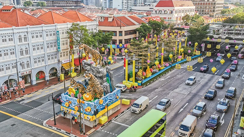 CNY 2022 Chinese New Year Light Up at Chinatown Singapore - Junction of Upper Cross Street