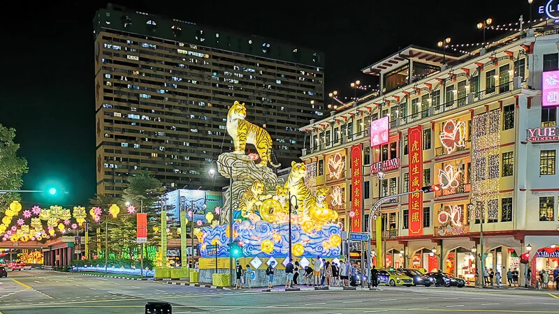 CNY 2022 Chinese New Year Light Up at Chinatown Singapore - Junction of Upper Cross Street